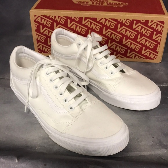Vans White Women's Sneakers - Picture 1 of 14